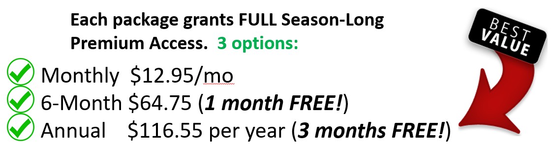 Sign-Up Now - Premium Subscriptions - FullTime Fantasy